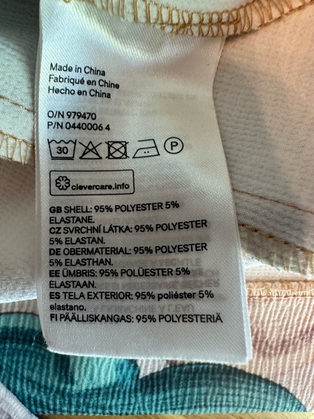 H & M Watercolor Abstract Printed Sheath Midi Dress in Multi-Color size 8 - Picture 16 of 16
